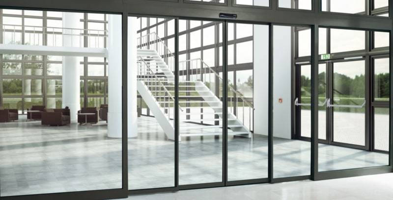 Porta automática de vidro EconoMaster da GU