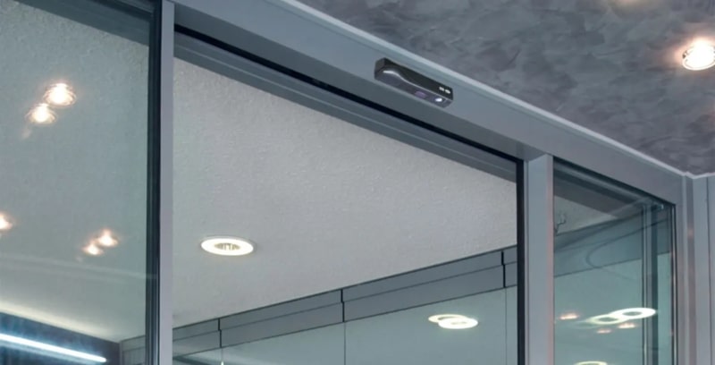 Porta automática de vidro HeavyMaster da GU para folhas pesadas