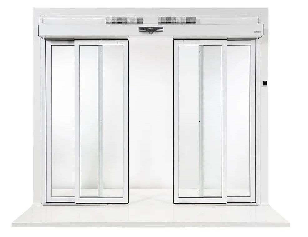 Porta automática FAAC AS3000 com cortina de ar Airslide integrada