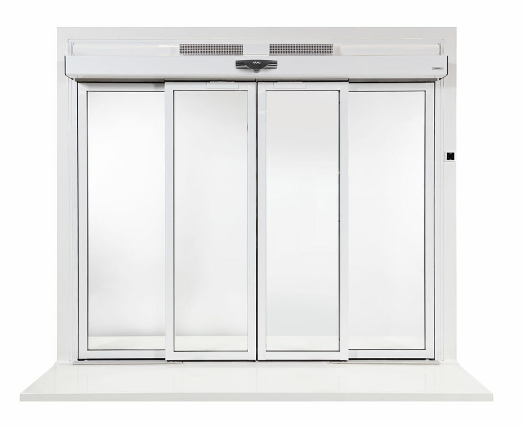 Porta automática FAAC com cortina de ar Airslide