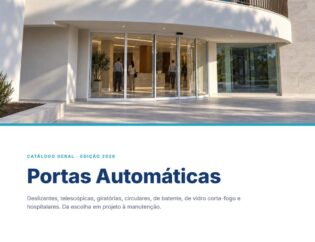 Capa do Catálogo Geral Portas Automáticas Refral 2026